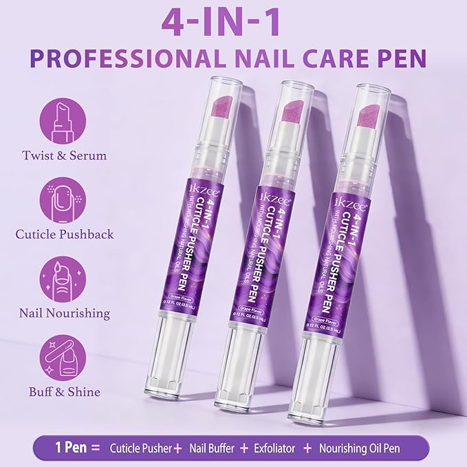 4-in-1 Cuticle Pusher & Oil Pen - Image 2