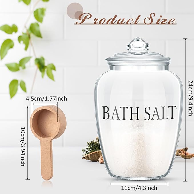 SiliFine 2 Sets 74 oz Bath Salt Container - Image 2