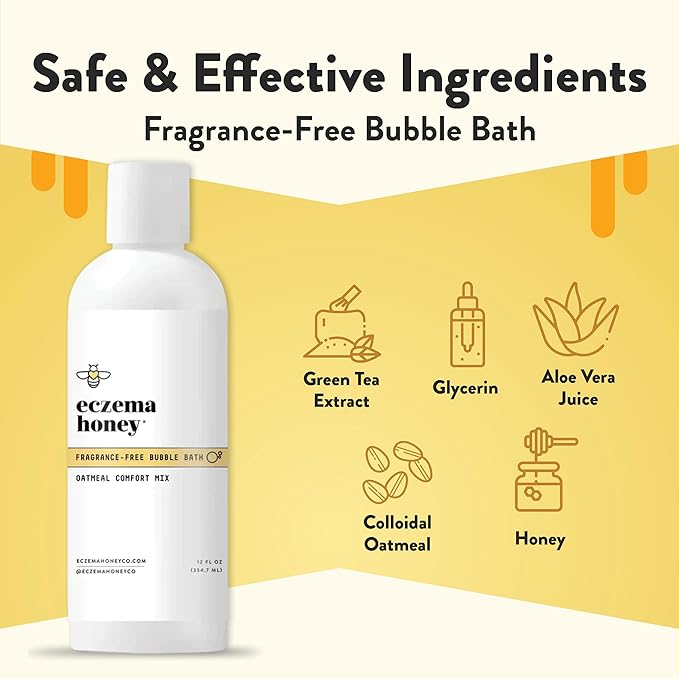 ECZEMA HONEY Fragrance-Free Oatmeal Comfort Bubble Bath - Image 2