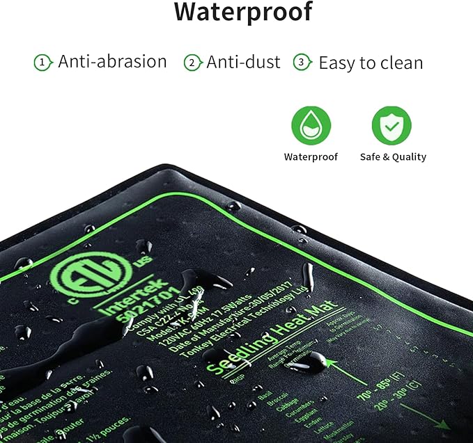4in1 Seedling Heat Mat, Warm Hydroponic Heating Pad - Image 8