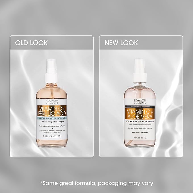 Advanced Clinicals Vitamin C Face Toner + Ferulic Acid & Rosewater, Antioxidant - Image 8