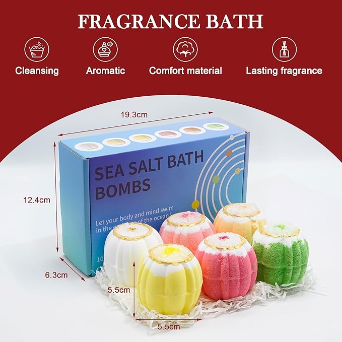 Bath Bombs Gift Set, Shea & Coco Butter Dry Skin Moisturize, Birthday Mothers - Image 6