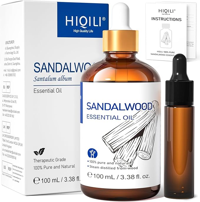 HIQILI Sandalwood Essential Oils, Long-Lasting Scent by HIQILI