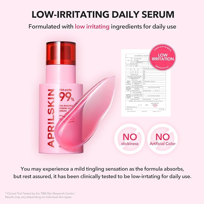 APRILSKIN TXA Niacinamide Toning Shot 99 Spicule Facial Serum｜Skin Booster Serum - Image 7