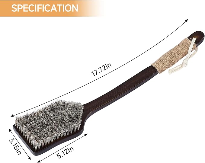 Back Scrubber Shower Brush, Dry Brushing Body Brush - Image 5