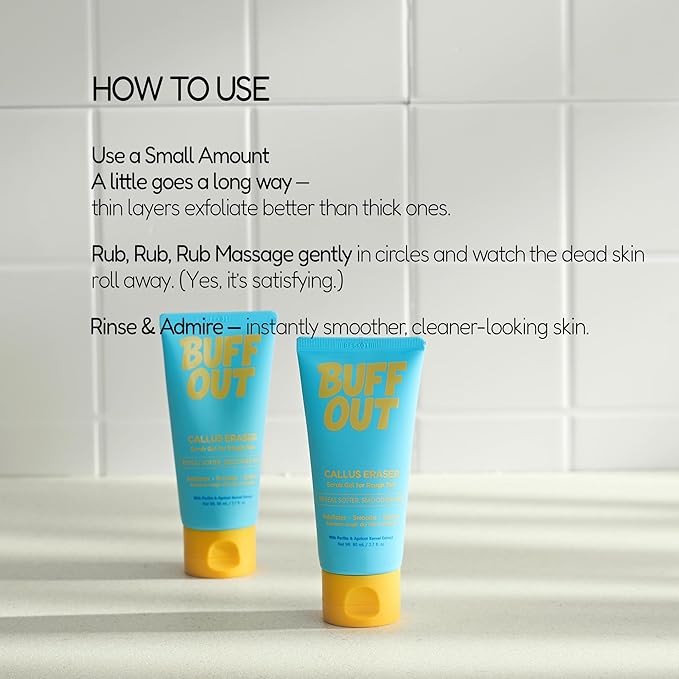 BUFFOUT Callus Eraser Exfoliating Gel – Body Care Exfoliator Scrub & Exfoliant - Image 5