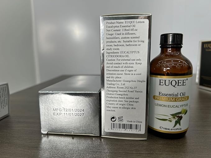 EUQEE Lemon Eucalyptus Essential Oil Pure Lemon Eucalyptus Oil, Large Capacity - Image 8