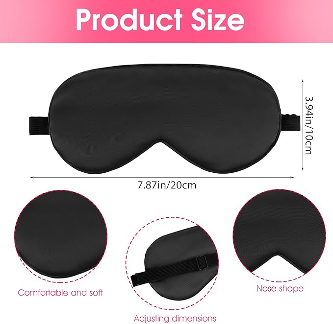 4 Pack Sleep Mask Silk Eye Mask - Image 2
