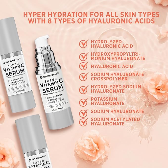 Super Vitamin C Serum for Women Over 70: Niacinamide, Vitamin C, Hyaluronic Acid - Image 5