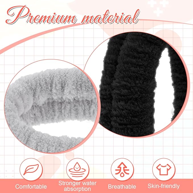 2Pcs Spa Headband, Make Up Headband Hair Headband - Image 4