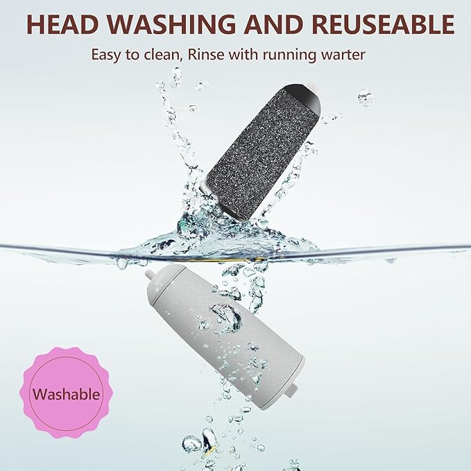 9 Pack Pedicures Replacement Heads, Electric Foot Callus Remover Roller Refills - Image 5