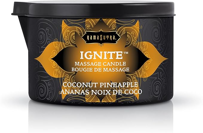 KAMA SUTRA Ignite Coconut Pineapple 6 oz Massage Candle - Image 6