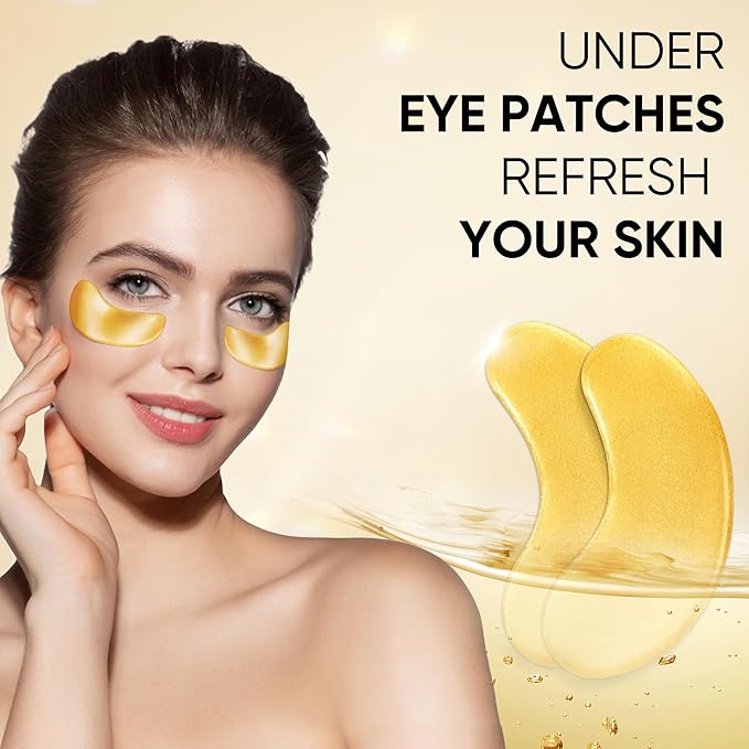 20Pcs/10Pairs Under Eye Patches Gold - Image 4