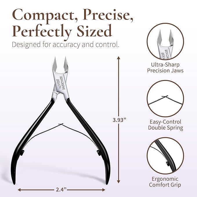 Professional Cuticle Cutter Stainless Steel Cuticle Nippers - Image 3