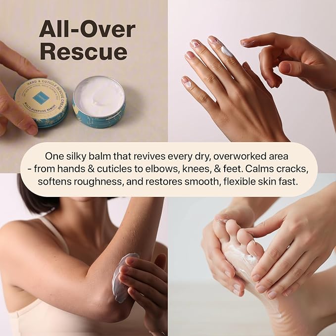 Onsen Hand & Cuticle Rescue Cream | Organic Nail Strengthener & Balm | Dry - Image 3