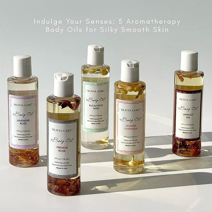 Olivia Care Jasmine Gardenia Body Oil Vegan & Natural Oil - Image 8