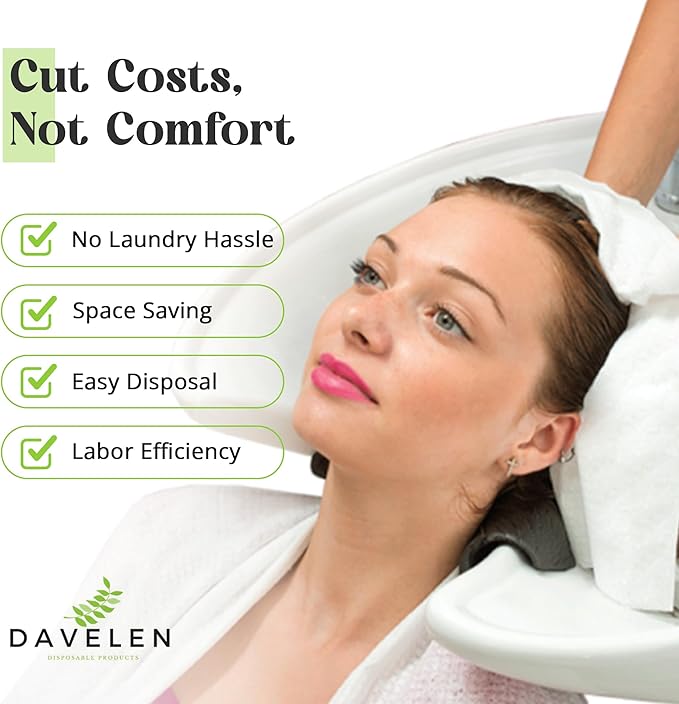 DAVELEN Disposable Large Luxury Towels Spa and Salon Quality Softness - Image 6