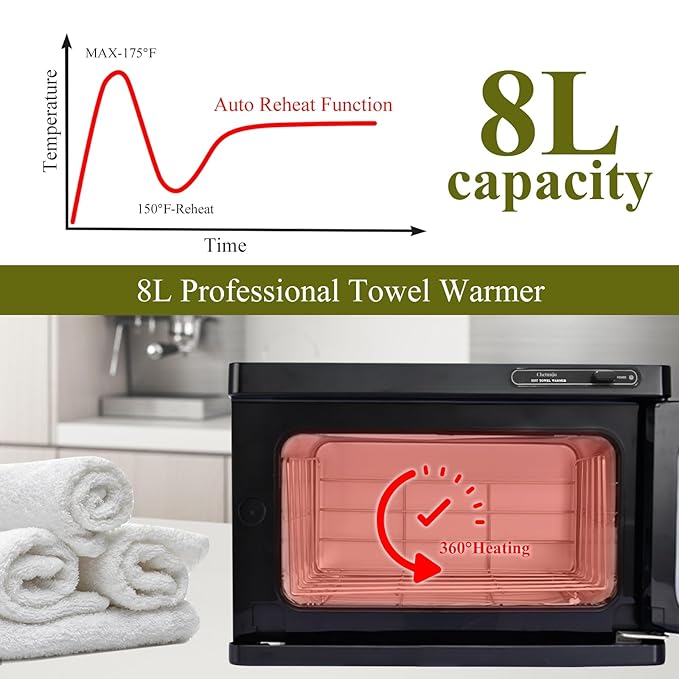 Towel Warmer, Towel Steamer for Facial, Professional Spa Hot Towel Warmer 8L - Image 5