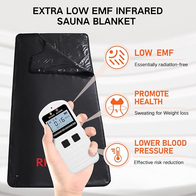 Low EMF Infrared Sauna Blanket for Detox and Home Relaxation, Adjustable 20-60 - Image 5