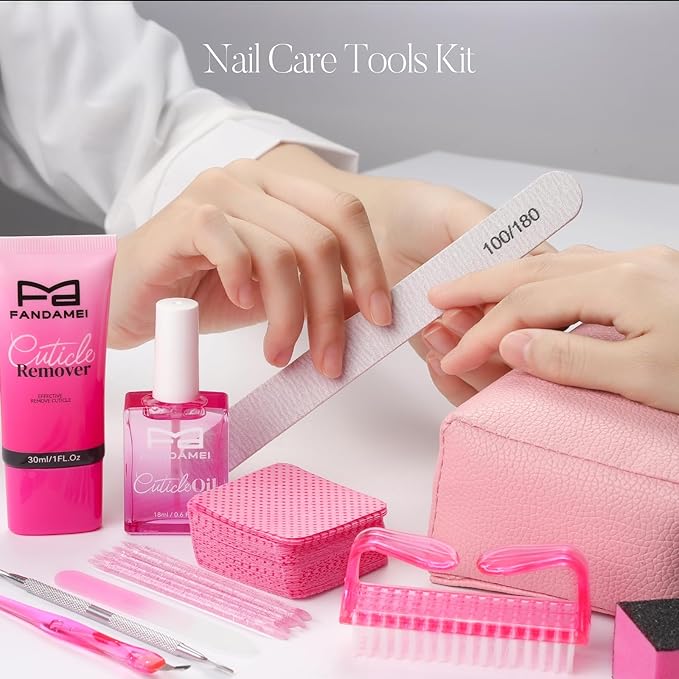 FANDAMEI Cuticle Remover Kit, Cuticle Remover & Oil, Professional Manicure Kit - Image 7
