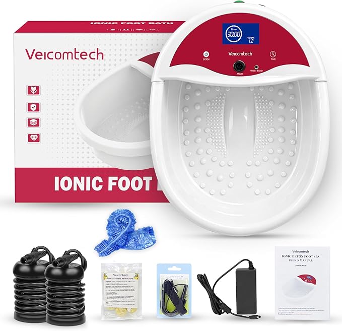 veicomtech Ionic Foot Bath Detox Machine, Foot Detox Machine, Ionic Foot Spa Kit by Veicomtech
