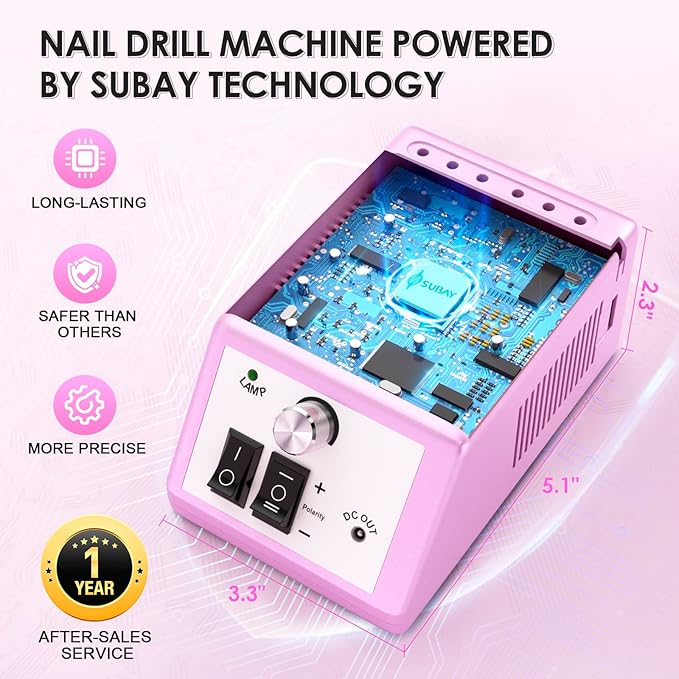 Subay 30000RPM Professional Nail Drill Machine - Image 4