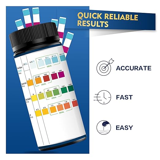Pool Test Strips, 100 Strips Pool and Hot Tub Test Strips, Swimming Pool Test - Image 3