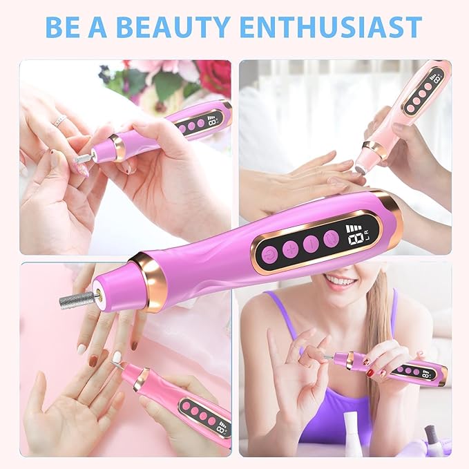 Professional Manicure Pedicure Kit Cordless Electric Nail File Set 6 Speed - Image 6