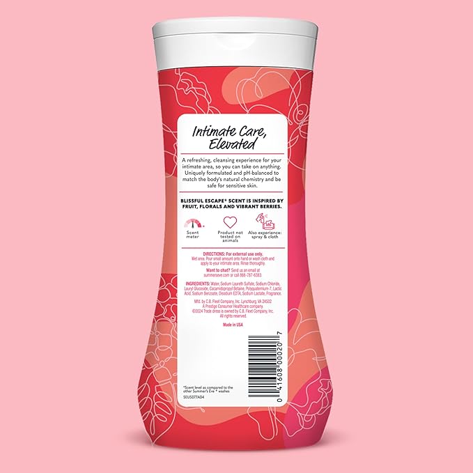 Summer's Eve Blissful Escape All-Over Daily Feminine Wash, pH-Balanced Body Wash - Image 7