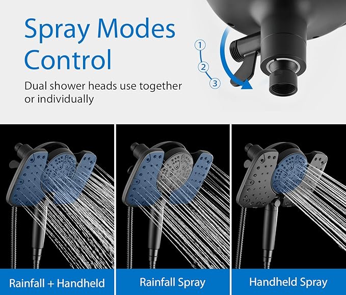 INAVAMZ Black Shower Heads - Image 3