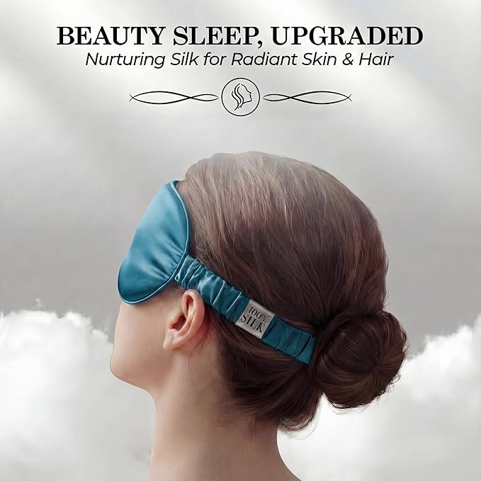 SLEEP SANCTUARY 100% Pure Mulberry Silk Sleep Mask - Image 7