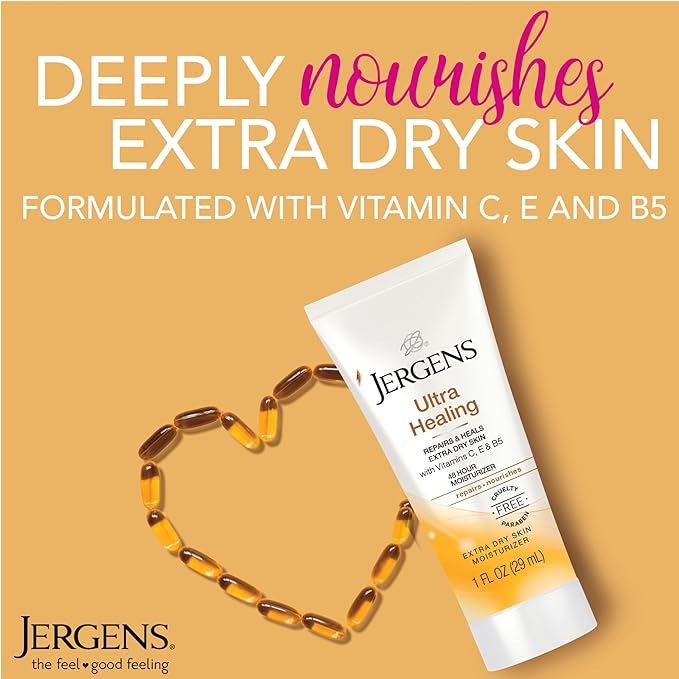 Jergens Ultra Healing Dry Skin Moisturizer, Travel Size Body and Hand Lotion - Image 2