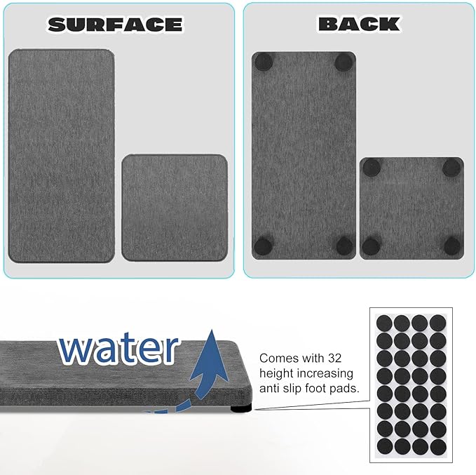 4PCS Water Absorbing Stone Tray - Image 4