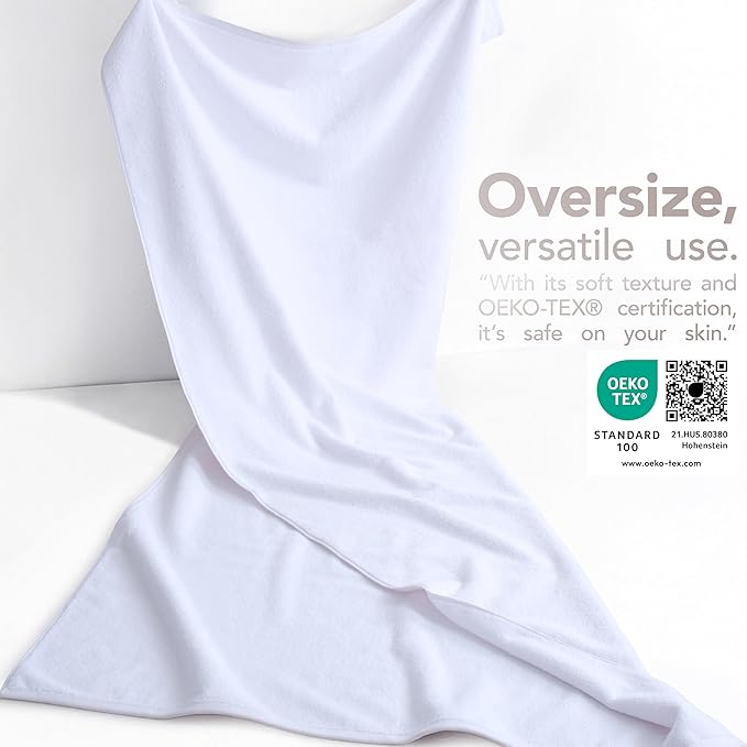 American Soft Linen 100% Cotton 600 GSM Turkish 40x80 Oversized Bath Towel Sheet - Image 3