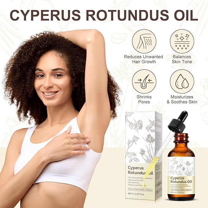 2PCS Cyperus Rotundus Oil, Natural Cyperus Rotundus Oil - Image 2