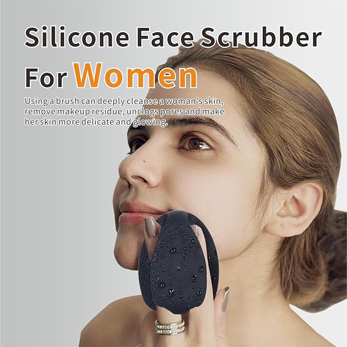 Soft Silicone Face Scrubber, Facial Cleansing Brush, Face Washing Bruhs - Image 3