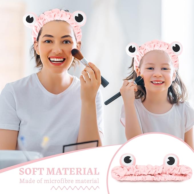 Jowmoy Pink Frog Eye Elastic Headband - Image 6