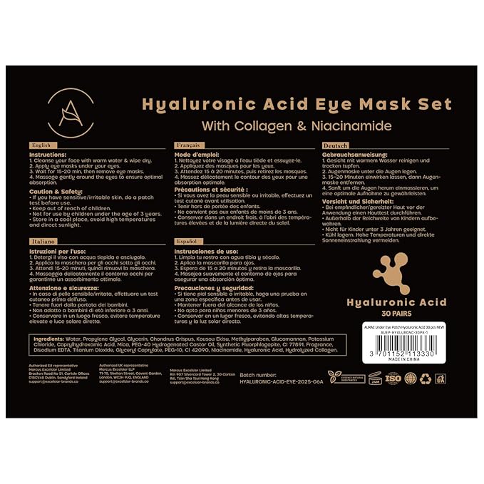 AURAE Hyaluronic Acid Under Eye Patches - Image 8