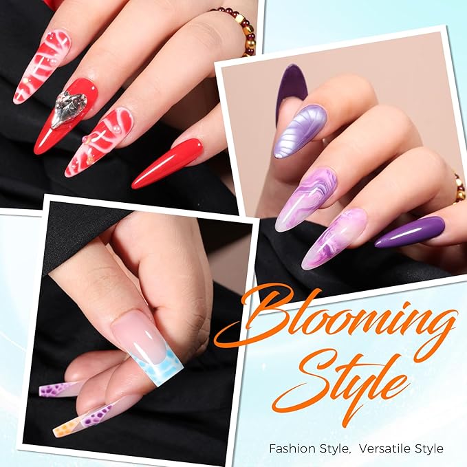 Blooming Gel Nail Kit, Long-Lasting UV/LED, DIY Manicure Gifts - Image 3