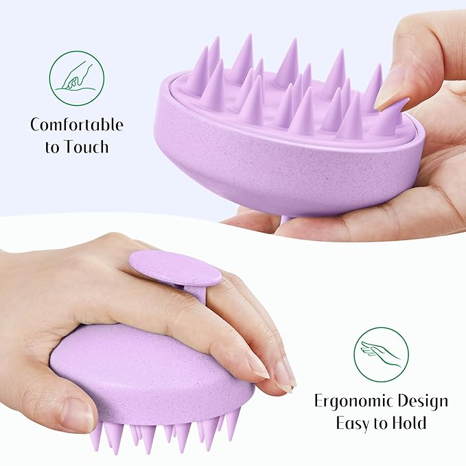 HEETA Scalp Scrubber Shampoo Brush, Scalp Massager Tool - Image 4