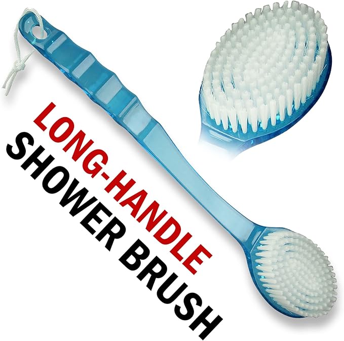 Bath Body Brush Long Handle Back Shower Brush Exfoliating Back, and Feet - Image 9