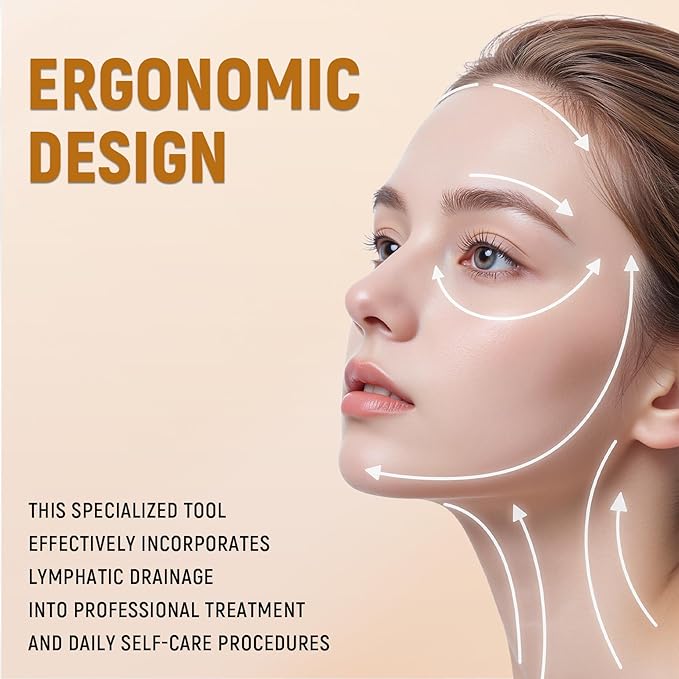 Lymphatic Contour Face Brush, Dry Lymphatic Contour Face Brush Soft Set - Image 3