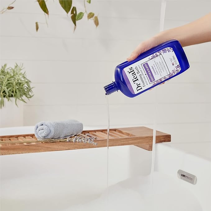 Dr Teal's Foaming Bath with Pure Epsom Salt, Soothe & Sleep with Lavender - Image 5