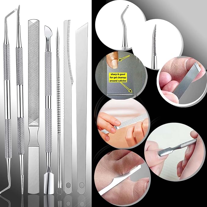 10-Pack Ingrown Toenail Tools Stainless Steel Foot Nail Tools, Heavy Duty Sharp - Image 4
