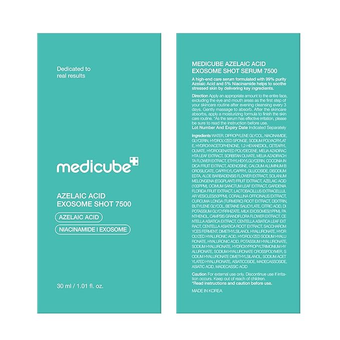 medicube Exosome Shot Azelaic Acid 7, 500 PPM Spicule Facial Serum | Deep - Image 8