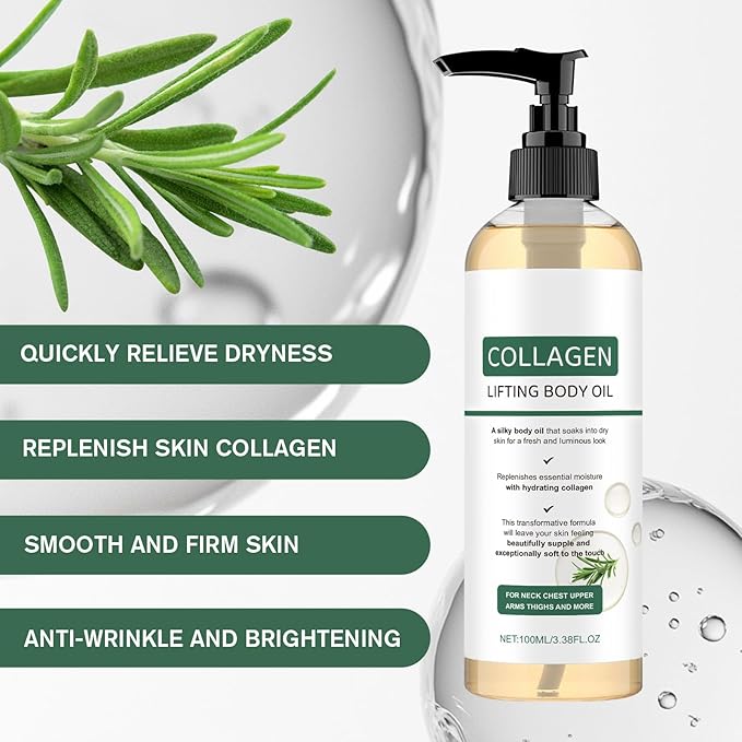 Collagen Lifting Body Oil, Anti-Aging Wrinkle Removal & Collagen Lifting Body - Image 4
