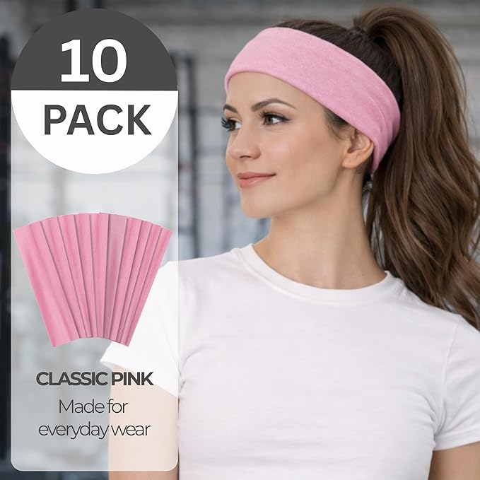 Styla Hair Headbands for Women Stretch Fashion Head Bands 10 Pack Non-Slip Head - Image 2
