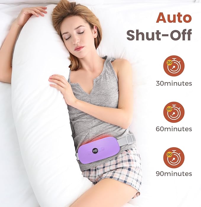 NOWWISH Heating Pad for Period Cramps Pain Relief, Portable Electric Cordless - Image 5