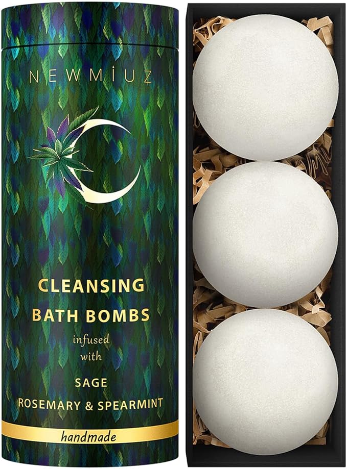 Sage Bath Bombs Spiritual Bath Energy Clearing Protection Shielding Smokeless by NewMiuz