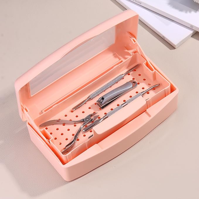 Nail Tool Sterilizer Box Plastic Disinfectant Container - Image 5